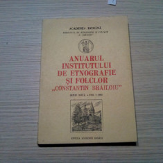 ANUARUL INSTITUTULUI DE ETNOGRAFIE SI FOLCLOR "Constantin Brailoiu" - Tom 3/1992