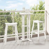 VidaXL Taburete de Bar 2 buc Alb HDPE