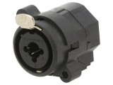 Soclu Jack 6.3mm XLR Mamă pentru Lipire, Neutrik