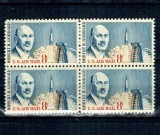 SUA 1964 - Robert Goddart, rachete, personalități, bloc de 4 neuzat