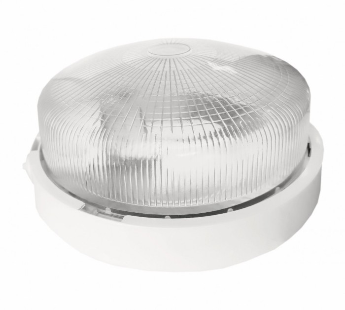 Plafoniera rotunda cu abajur din sticla 232x100mm E27 uzinala, maxim 100W IK06 IP44 cu montaj pe tavan sau perete,badt 3 ani garantie