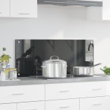 Contrablat Bucătărie Gri &Icirc;nchis vidaXL 100x40 cm Sticlă Securizată Termorezistentă