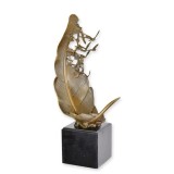 Pana si porumbei in zbor-statueta moderna din bronz BX-85