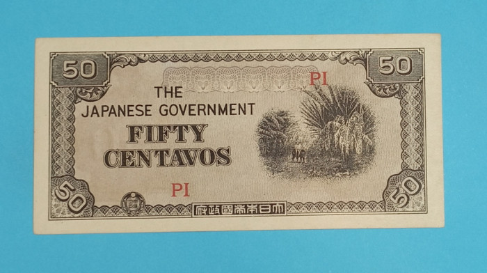 Filipine 50 Centavos 1942 &#039;Ocupatia Japoneza&#039; aUNC serie: PI