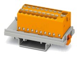 Conector de şine, push-in, 17,5A