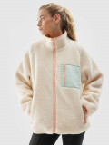 Polar Sherpa cu guler pentru femei - culoare crem, 4F Sportswear