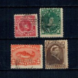 Newfoundland 1887/1896 - Uzuale, serie incompleta stampilata