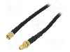 Cablu adaptor reverse, SMA mufa, SMA soclu, 10m, 50&Omega;, Goobay - 51679