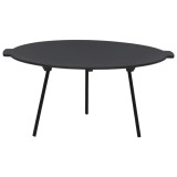 Farfurie Gril Fonta vidaXL &Oslash;44cm Negru - Plita Gratar Camping, Picnic, Foc de Tabara