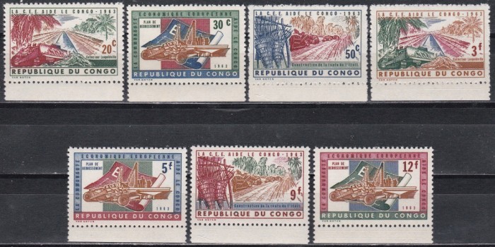 Zair 1963 - Ajutorul Comunităţii Economice Europene, MNH