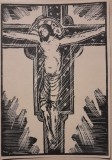 Cumpara ieftin Mac Constantinescu (1900 - 1979), litografie 3 interbelică, 16 x 11 Rastignire