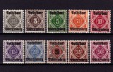 Cumpara ieftin ✅ ( S34 ) Germania veche - Wurttemberg 1919 " Cifra in romb supratipar " ,serie Mi.134/143 cota 30 &euro; , MH