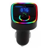 Modulator FM, Bluetooth, lumina ambientala RGB, slot micro SD, 2xUSB - M30, Modulator FM Stereo