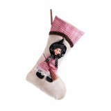 Cumpara ieftin Ciorap decorativ Halloween Befana textil multicolor III cm 23 x 38 H