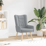 VidaXL Fotoliu de relaxare Gri deschis 63 x 67 x 94 cm țesătură