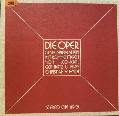 Editie cartonata 3xLP Various &amp;lrm;&amp;ndash; Die Oper Opus Musicum (EX) foto