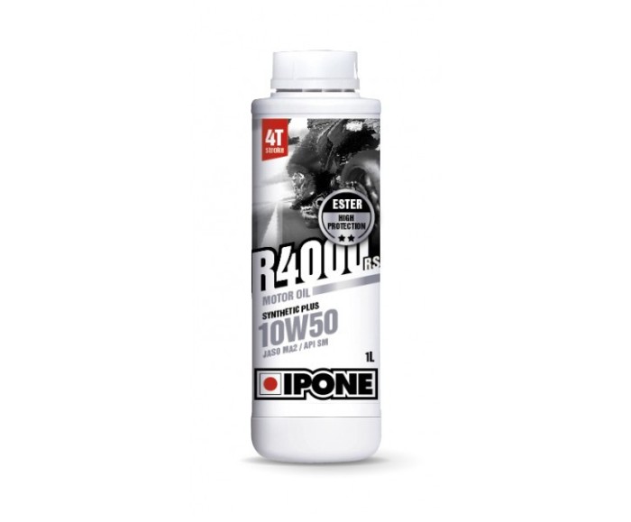 Ulei moto 4T Ipone R4000 RS 10W50 Sintetic Plus ESTER - JASO MA2 - API SM, 1L Cod Produs: MX_NEW 800041IP