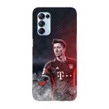 Husa compatibila cu Oppo A55, Viceversa, model Robert Lewandowski, Silicon, TPU, Transparent, Carcasa
