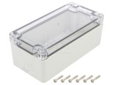 Carcasă Universală 80x160x60 mm cu Bucșă din Alamă ABS-PC, KRADEX