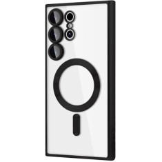 Husa compatibila cu Samsung Galaxy S25 Ultra, ALC MOBILE, pentru telefon mobil cu protectie pentru camera, Tehnologie MagSafe, rezistenta la socuri, c