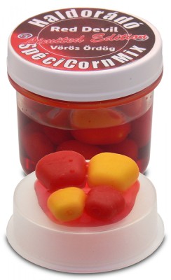 Haldorado - Porumb artificial SpeciCorn MIX Limited Edition, 16 boabe/cutie - Red Devil (picant) foto