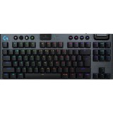 Tastatura gaming mecanica Logitech G915 X LightSpeed TKL, Wireless, Tactile Switch, Negru