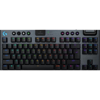 Tastatura gaming mecanica Logitech G915 X LightSpeed TKL, Wireless, Tactile Switch, Negru foto