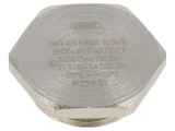 Capac de protecție IP68 M25 1,5 Nichel Alamă