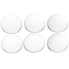 Set 6 opritoare pentru usa, mobila, diametru 4 cm, transparente, reutilizabile
