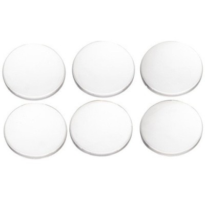 Set 6 opritoare pentru usa, mobila, diametru 4 cm, transparente, reutilizabile foto