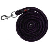 Lesă Hippo cu carabinieră pentru cai 2 m neagră cu violet