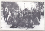 Bnk foto - Ceata de colindatori, Romania de la 1950, Sepia, Etnografie