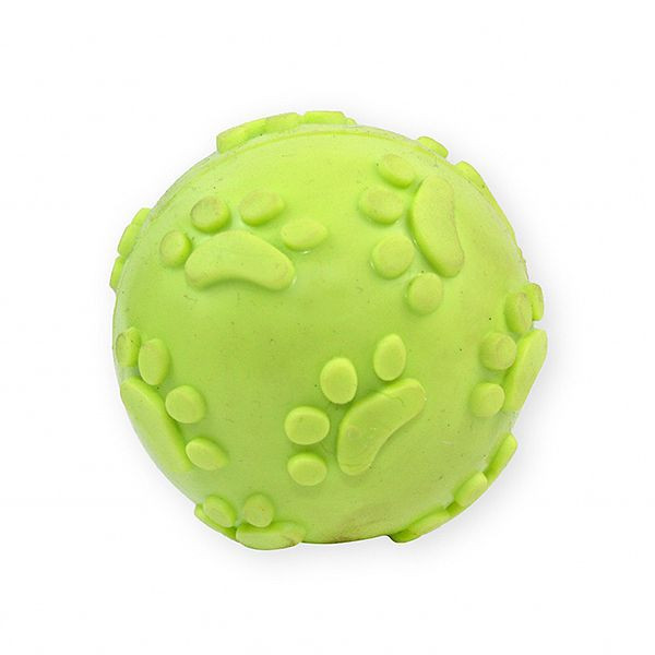 TPR Jucărie pentru c&acirc;ini - minge care sc&acirc;rț&acirc;ie, galbenă, 6cm