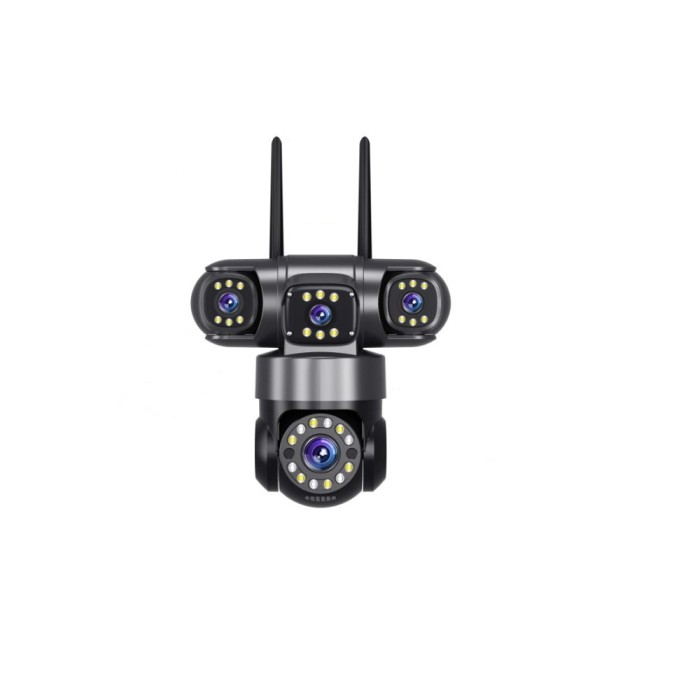 Aproape nou: Camera supraveghere video PNI IP594S wireless, cu IP, 4 lentile 4 x 2M