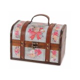 Cufar Craciun lemn imitatie piele 22 x 15 x 15 H