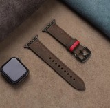 Curea Piele Retro Apple Watch Ultra 49mm 45mm 44mm 42mm 41mm 40mm - Bratara Smartwatch Orificii Aer