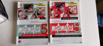 MATEMATICA ARITMETICA ALGEBRA GEOMETRIE CLASA A V A PELIGRAD ,ZAHARIA foto