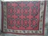 330 x 240 cm Covor original vechi rom&acirc;nesc tradițional lucrat manual la razboi