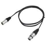 Cablu audio microfon XLR tata - XLR mama 5m BST