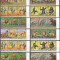 172-Guineea 1977-Animale din Africa-12 streifuri a cate 3 timbre nestampilate
