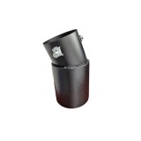 Ornament toba inox universal negru mat diametru 76mm Cod: M82 Automotive TrustedCars