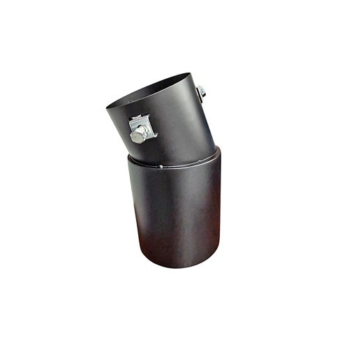 Ornament toba inox universal negru mat diametru 76mm Cod: M82 Automotive TrustedCars