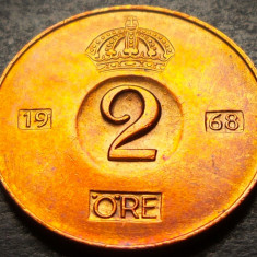 Moneda 2 ORE - SUEDIA, anul 1968 * cod 4029 A = excelenta