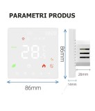 Termostat inteligent perete WiFi pentru Pardoseala