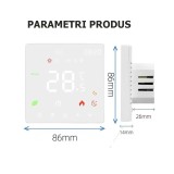 Termostat inteligent perete WiFi pentru Pardoseala