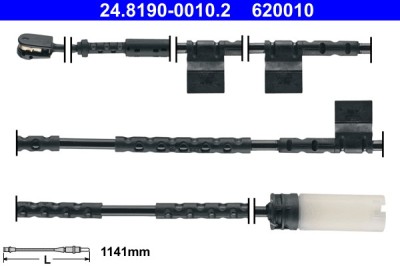 ATE 24.8190-0010.2 senzor de avertizare,uzura placute de frana foto