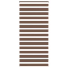 vidaXL Jaluzea tip zebra maro la?ime ?esatura 95,9 cm poliester foto