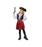 Costum carnaval pirat elegant, pentru fete, 5-6 ani ( 110/120 cm)