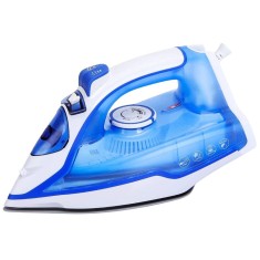 Fier de Calcat Steam Iron, 2400W, Antipicurare, Autocuratare, Talpa Ceramica Antiaderenta, Blue Topaz