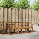 vidaXL Set de canapele de exterior 3 pcs natural Lemn Solid de Acacia 3365952
